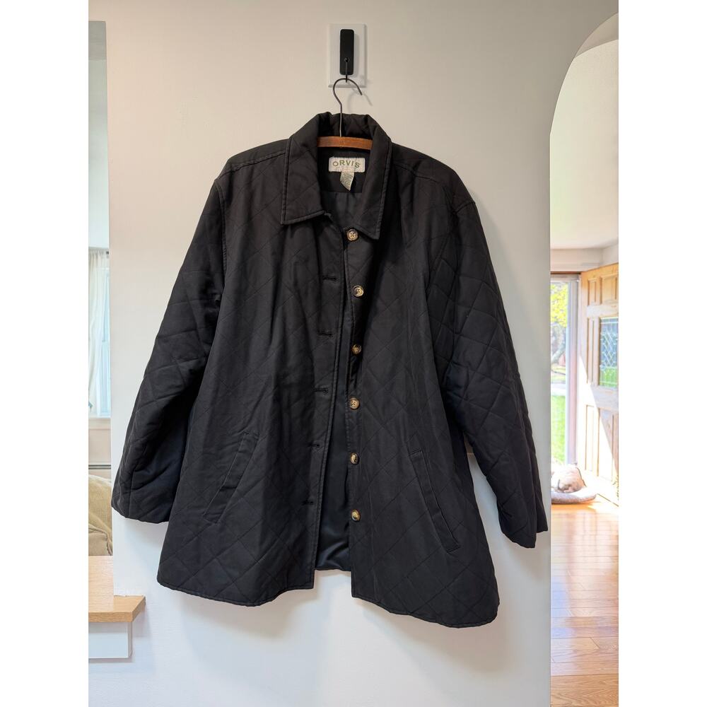 VTG Orvis Diamond Quilted Jacket Coat Barn Chore Work Garden Sz XL